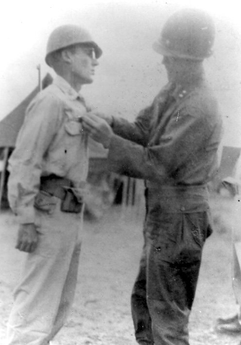 1st Lieutenant Lewis Sansom McAnally and Maj. General P.W. Clarkson, Commander of the 33rd Division in the Philippines